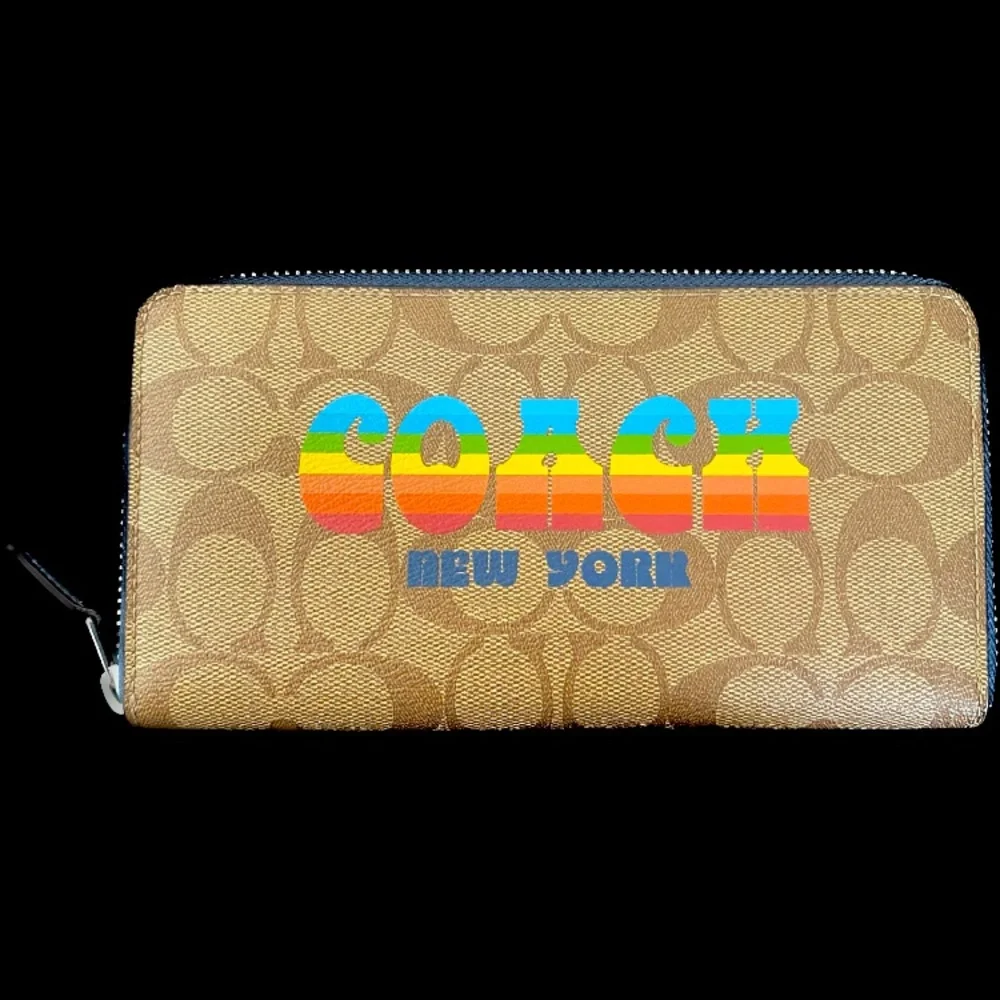 Coach Pride Retro Rainbow Wallet - Picture 1 of 5